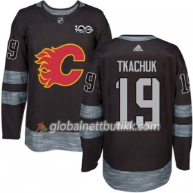 Calgary Flames Hockeydrakt Matthew Tkachuk 19 1917-2017 100th Anniversary Svart Adidas Authentic - Herre